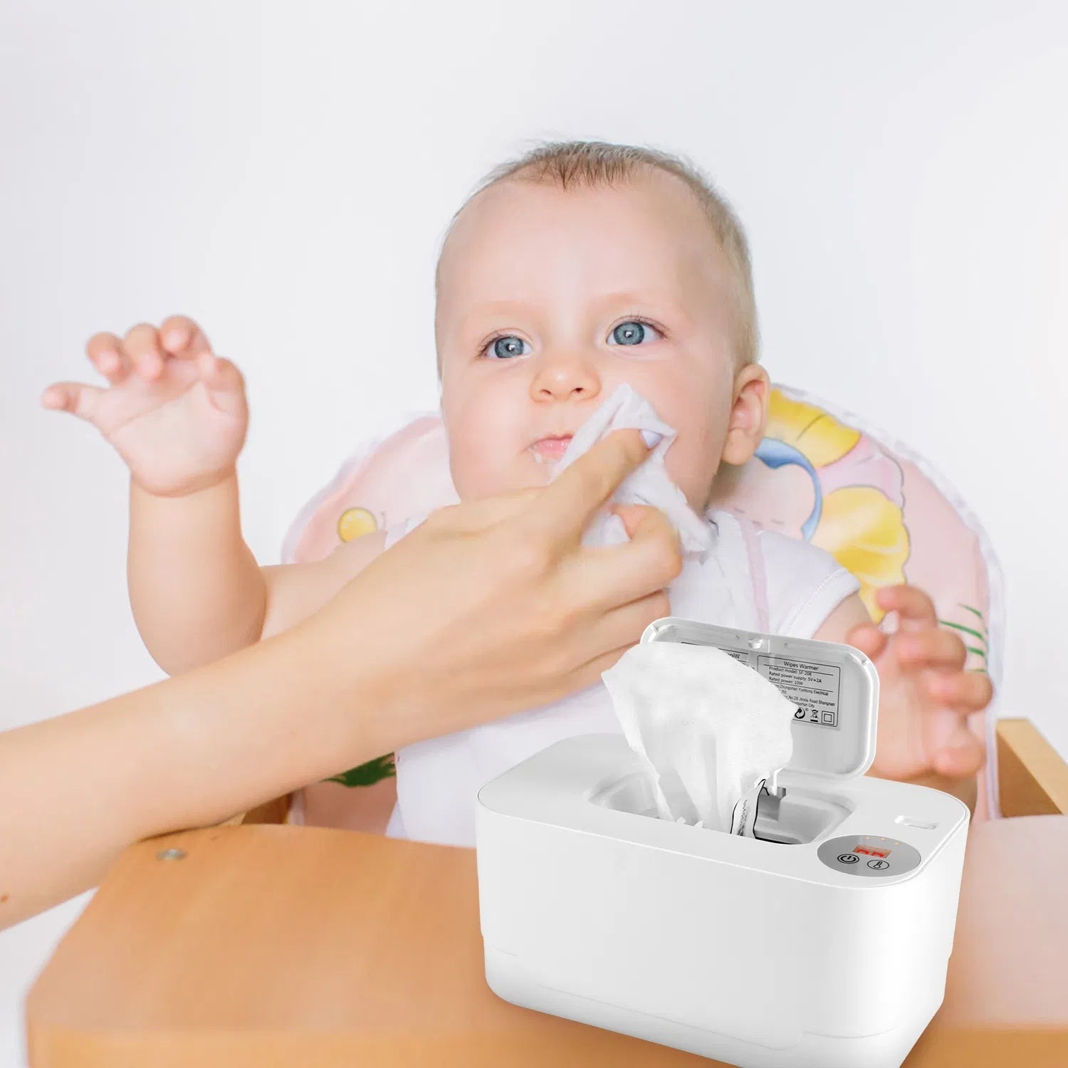 Baby Wipe Warmer With 3 Temperature Settings Type-C Powered Baby Wet Wipes Dispenser With Night Light Large Capacity Diaper Wipe Warmer For Baby GPCT5369