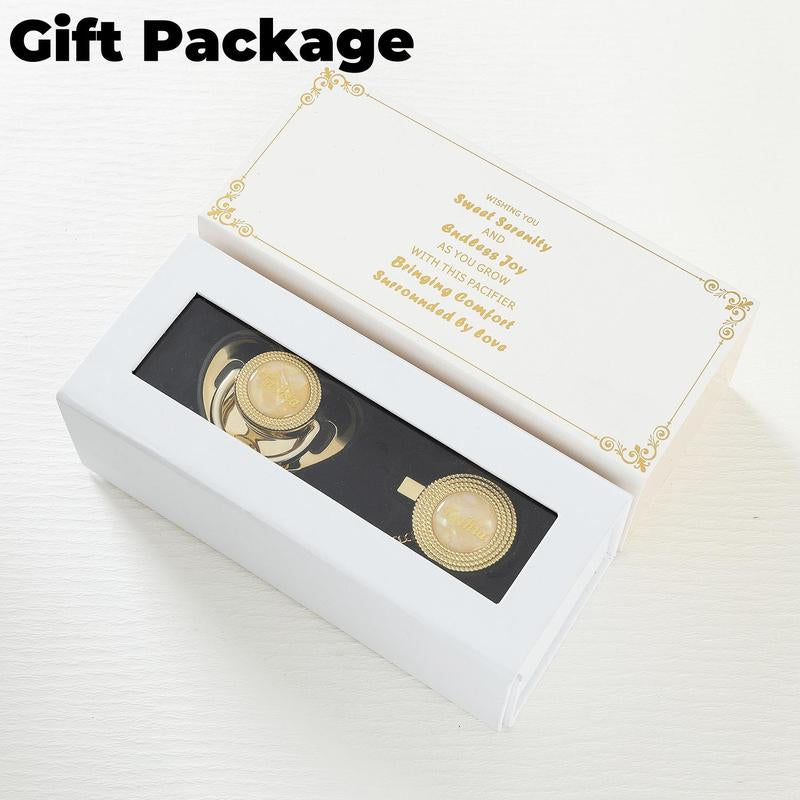 Custom Engraved Baby Name Pacifier & Clip Set – Personalized Baby Gift | Keepsake, Baby Shower, Newborn Essentials