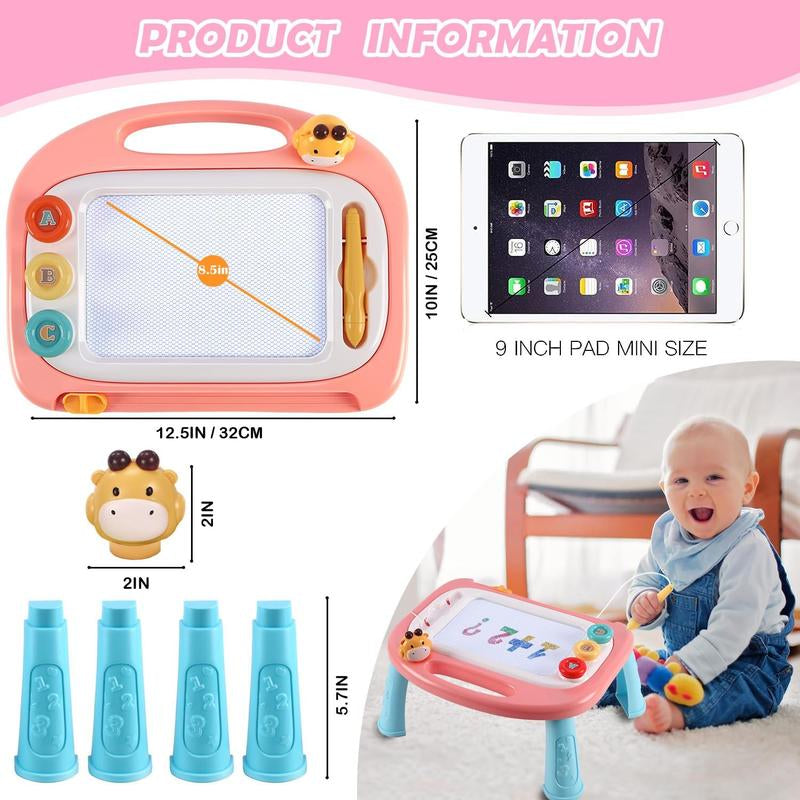 Toddler Toys, Toys for Girls, Magnetic Drawing Doodle Board Kids Toys Etch a Pad Sketch,Toddler Girl Toys for Educational Learning of Age 2 3 4 Girls Birthday Christmas Gifts,Pink