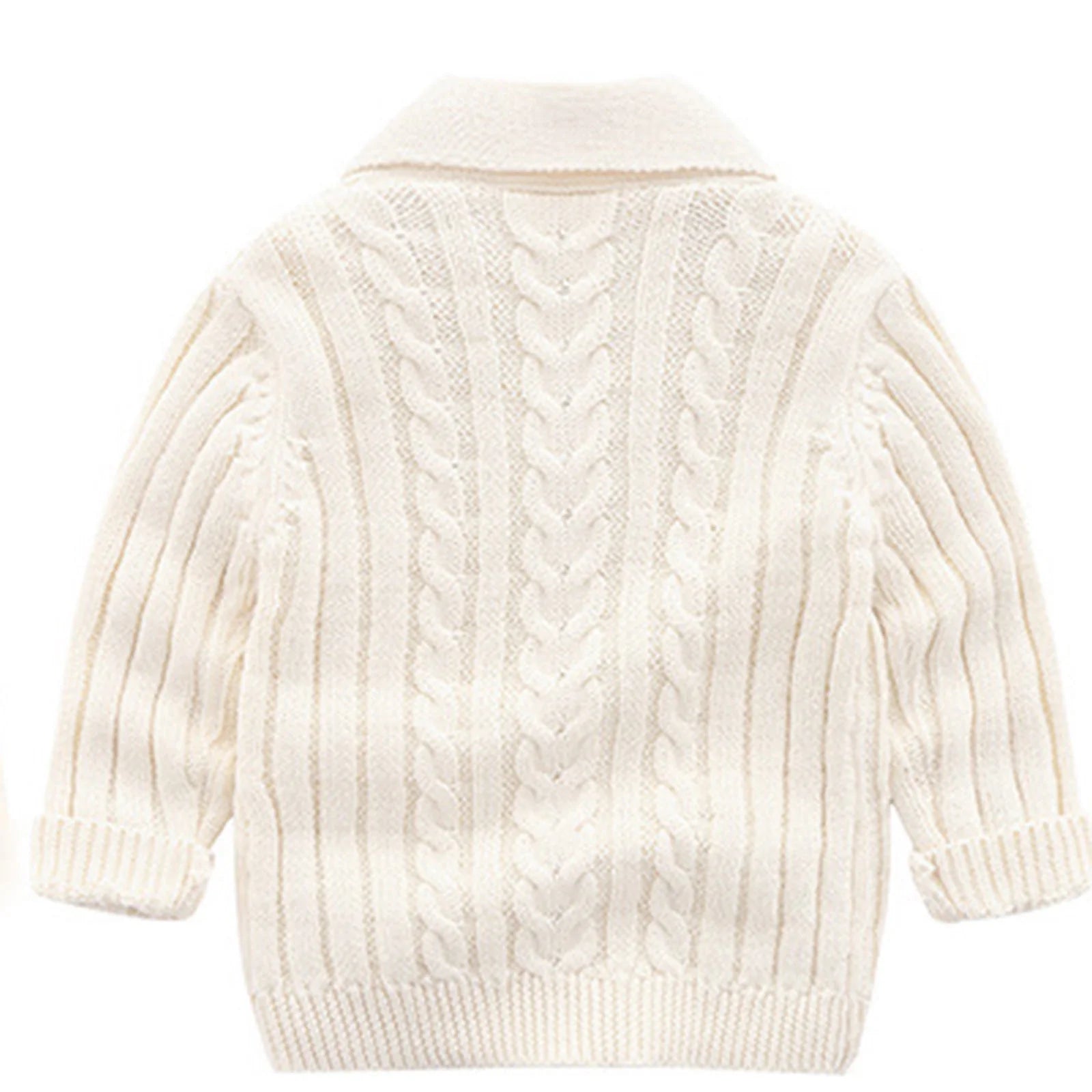 Baby Boys Girls Knit Cardigan Sweater, Toddler Baby Girls Boys Solid Spring Winter Long Sleeve Button Knit Sweater Coat Clothes Children'S Knitted Hooded Jumpsuits