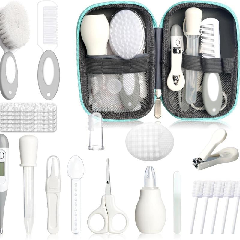 Baby Nail Trimmer Electric and Baby Grooming Kit,Baby Nail Clippers, 6 in 1 Baby Nail File,Nail File Baby Grooming Kit Manicure Set for Toddler or Adults,Blue