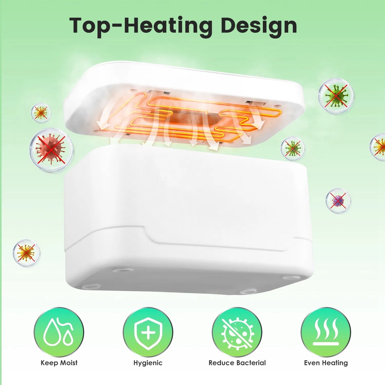 Baby Wipe Warmer With 3 Temperature Settings Type-C Powered Baby Wet Wipes Dispenser With Night Light Large Capacity Diaper Wipe Warmer For Baby GPCT5369