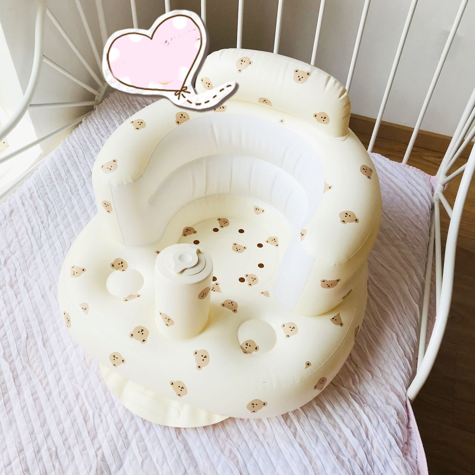 Baby Bath Stool - Inflatable Sitting & Standing Bath Support