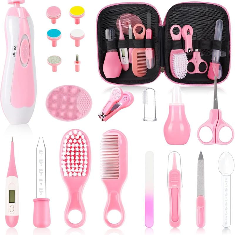 Baby Nail Trimmer Electric and Baby Grooming Kit,Baby Nail Clippers, 6 in 1 Baby Nail File,Nail File Baby Grooming Kit Manicure Set for Toddler or Adults,Blue