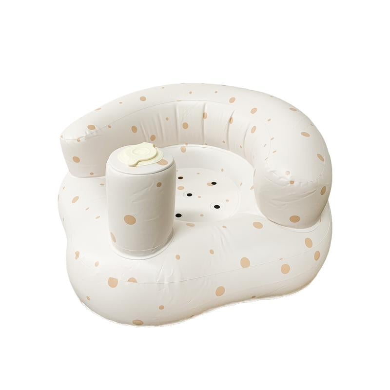 Inflatable Baby Seat 3+ Months, Built-In Air Pump Baby Seat for Kids, Toddler, Blow-Up Baby Chair with Back Support, Breathable Cover, Newborn Baby Essentials, Toddler Items, Baby Carrier Alternative, Baby Essentials & Baby Items, Christmas Baby Gift