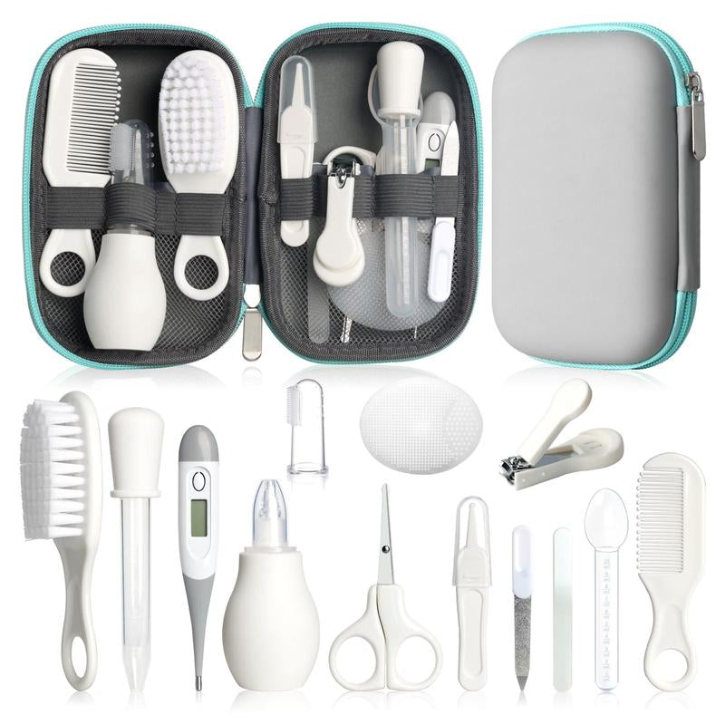 Baby Nail Trimmer Electric and Baby Grooming Kit,Baby Nail Clippers, 6 in 1 Baby Nail File,Nail File Baby Grooming Kit Manicure Set for Toddler or Adults,Blue