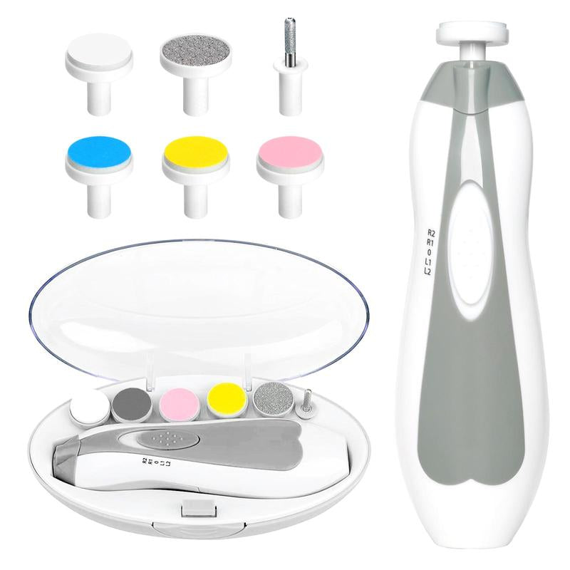 Baby Nail Trimmer Electric and Baby Grooming Kit,Baby Nail Clippers, 6 in 1 Baby Nail File,Nail File Baby Grooming Kit Manicure Set for Toddler or Adults,Blue