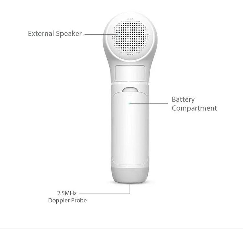 Fetal Doppler: Hear the Baby'S Heart Rate at Any Time, Large Liquid Crystal Display, Clear and Easy to Read. Many Families Keep the Fetal Heart Recording to Commemorate It, Improve the Family'S Happiness, and Relieve Stress.