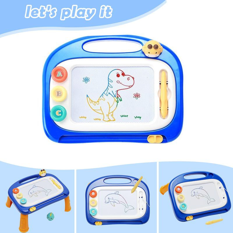 Toddlers Toys Ages2-3, Magnetic Drawing Board, Toddler Boy Toys for 2 3 Year Old, Doodle Board Pad Learning and Educational Toys for 2-3 Yr Kids Birthday Gifts - Blue