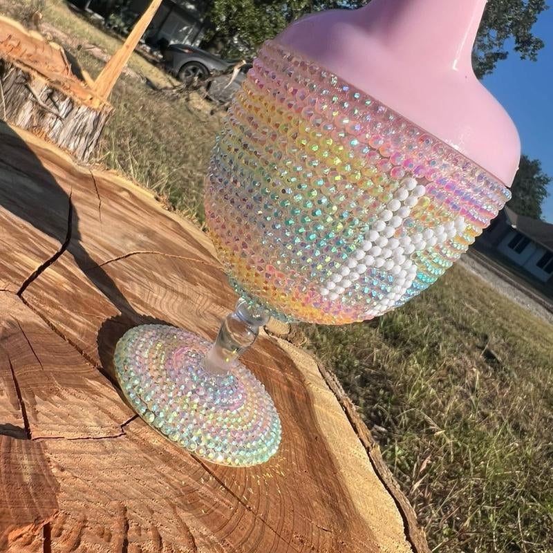 Bedazzled Wine Sippy Cup - Perfect for Kids - Ideal for Parties and Celebrations - Drinkware, Bottle