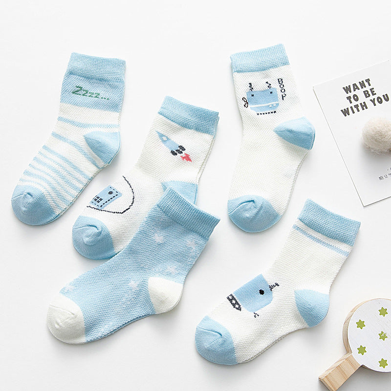 Baby Socks - Soft Cotton Breathable Socks for Boys & Girls
