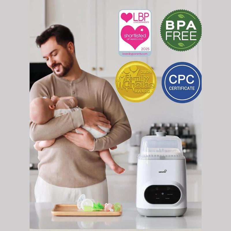 Grownsy Bottle Washer Pro, All-In-One Bottle Washer for Pump Parts,Baby Essentials,Baby Toys-Time Saving, 2025 New