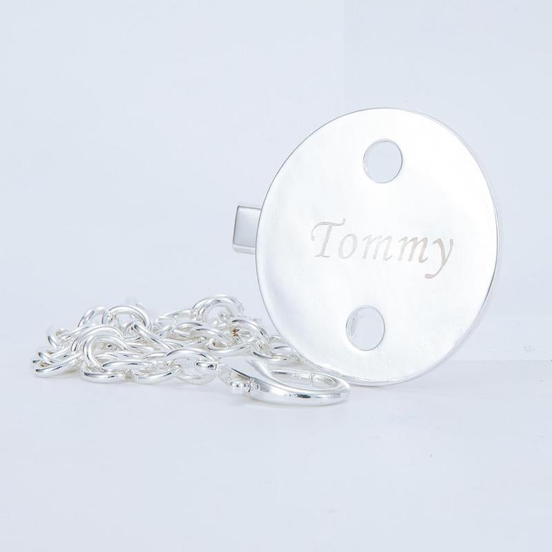 Custom Engraved Baby Name Pacifier & Clip Set – Personalized Baby Gift | Keepsake, Baby Shower, Newborn Essentials