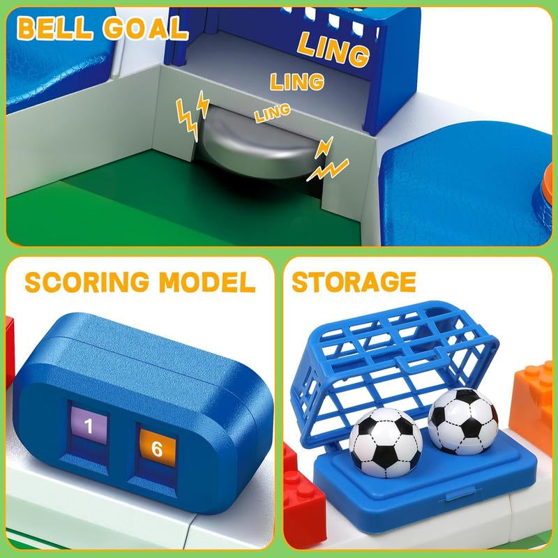 Mini Foosball Table Game for Kids, Soccer Football Game Set for Boys Girls, Indoor Sports Tabletop Board Games for Family & Game Room, Interactive Pinball Toy, Birthday Christmas Gift for Ages 3-12