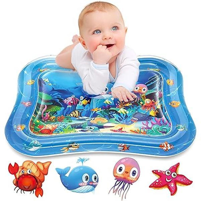 Inflatable Tummy Time Mat Premium Water Play Mat Toys Portable Strengthen Your Baby'S Muscles Sensory Board Playpen Tcg Playmat