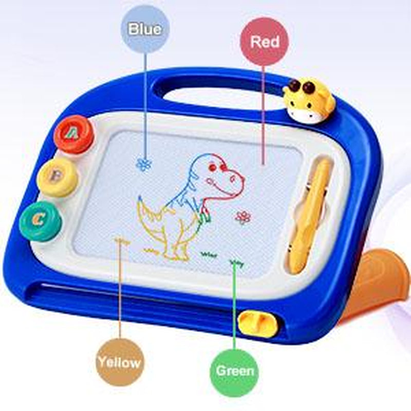 Toddlers Toys Ages2-3, Magnetic Drawing Board, Toddler Boy Toys for 2 3 Year Old, Doodle Board Pad Learning and Educational Toys for 2-3 Yr Kids Birthday Gifts - Blue